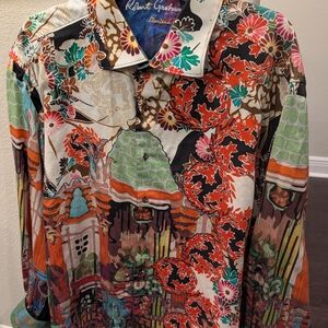 Robert Graham LIMITED EDITION Multicolor Floral  "Misunderstood" Men's Shirt